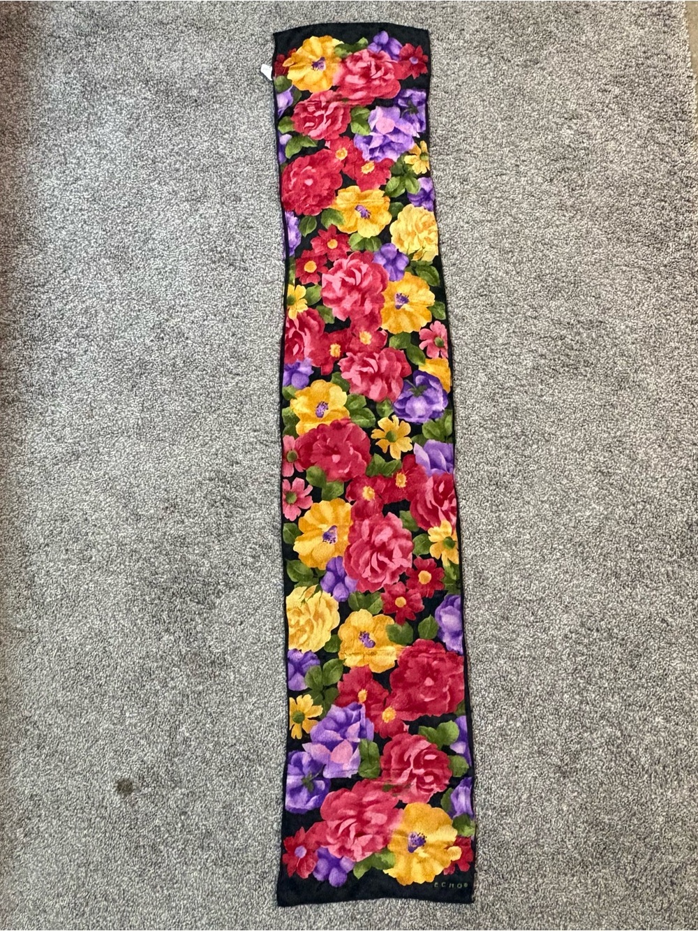 Echo silk scarf.